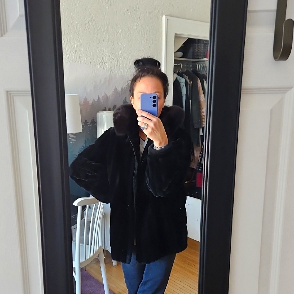 Gallery Brand Dyed Fox Jacket